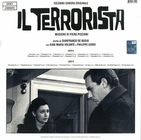 Il terrorista (Colonna sonora) (Limited Edition) - Vinile LP di Piero Piccioni - 2
