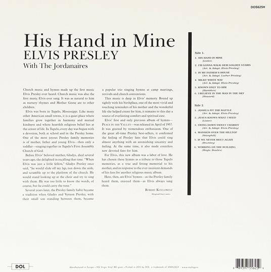 His Hand in Mine - Vinile LP di Elvis Presley - 2