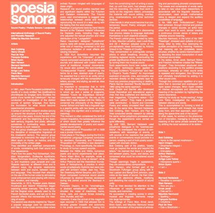 Poesia sonora (Coloured Vinyl Limited Edition) - Vinile LP