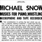 Music for Piano, Whistling, Microphone and Tape Recorder (180 gr.)