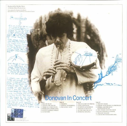 Donovan in Concert (180 gr. Blue & Yellow Vinyl Limited Edition) - Vinile LP di Donovan - 2
