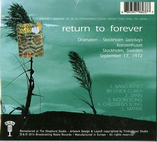 Stockholm Live - CD Audio di Return to Forever - 2