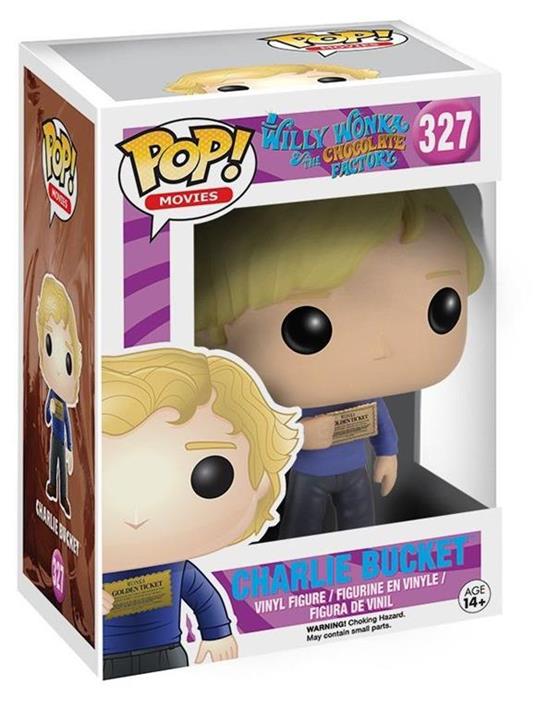 Funko POP! Movies. Willy Wonka & The Chocolate Factory. Charlie Bucket with golden ticket - 2