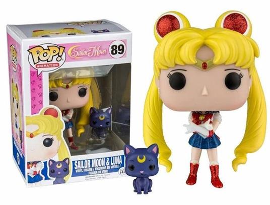 Funko POP! Animation Sailor Moon. Sailor Moon & Luna Glitter Variant