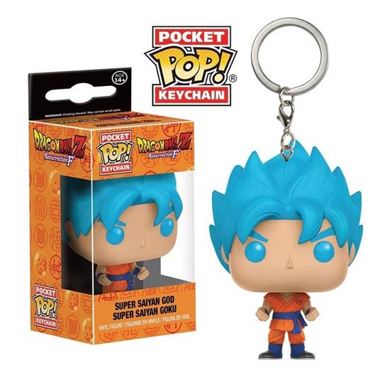 Pocket Pop Keychain Portachiavi Dragon Ball Z Goku God Mini Figure