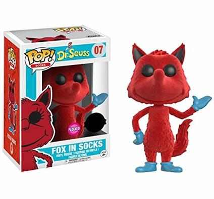 Funko POP! Books Dr. Seuss. Fox in Socks Flocked Variant Vinyl Figure 10cm limited