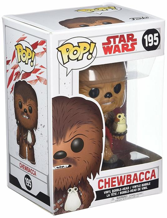 Funko POP! Star Wars Episode 8 The Last Jedi. Chewbacca with Porg Bobble Head - 3