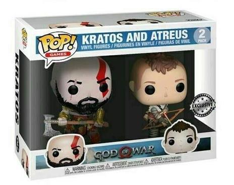 Pop Games Kratos And Atreus 2 Pack God Of War Vinyl Figure - 2