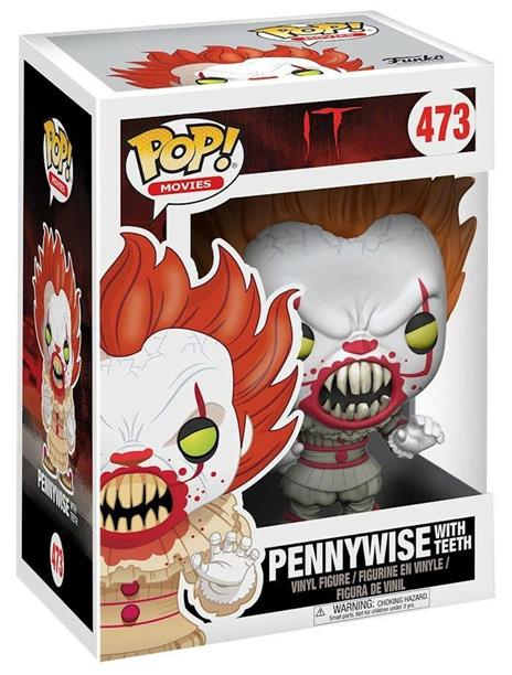 Pop Movies Horror It 2017 Pennywise With Teeth Ltd Vinyl Figure New! - 3