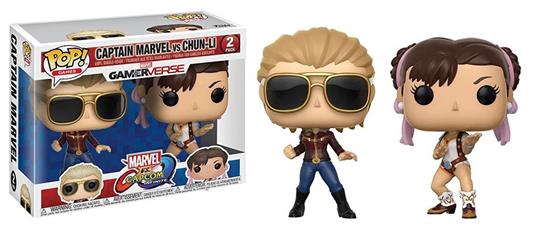 Funko POP! Games Marvel vs. Capcom Infinite. Captain Marvel vs Chun-Li 2-PACK - 2