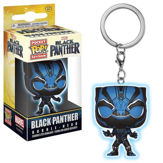 Funko Pocket POP! Keychain. Marvel Black Panther. Black Panther Glow In The Dark - 2