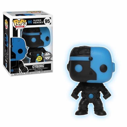 Funko POP! Justice League. Cyborg Silhouette Glow in the Dark - 2
