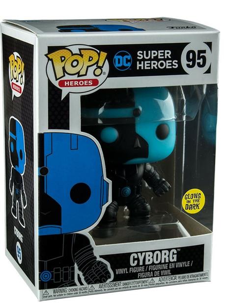 Funko POP! Justice League. Cyborg Silhouette Glow in the Dark - 3