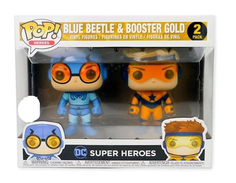 Funko POP! DC. Blue Beetle & Booster Gold Metallics 2-Pack - 3