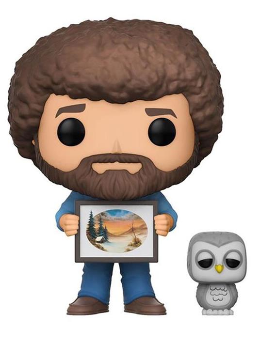 Funko POP! Television. Joy Of Painting Series 2. Bob Ross and Raccoon