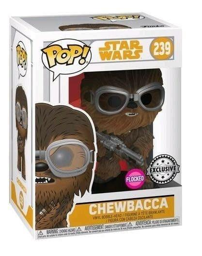 Funko Bobble Head Pop Star Wars Solo. Chewbacca Flocked Vinyl Figure - 3