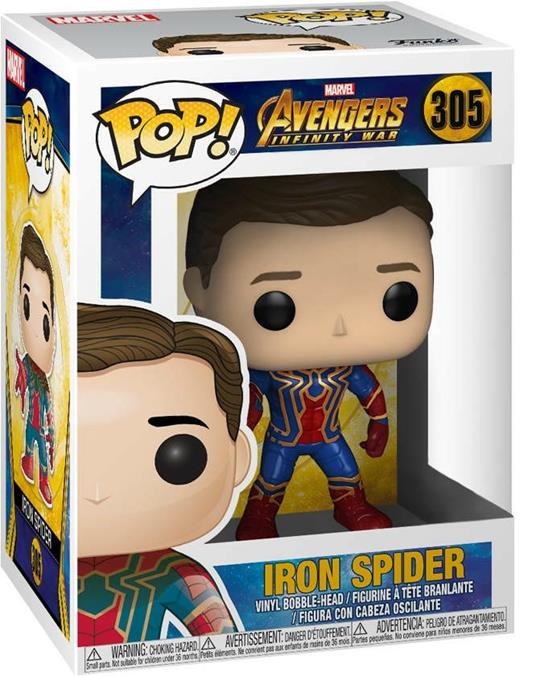Funko POP! Infinity War. Iron Spider (Unmasked) Vinyl Figure 10cm - 3