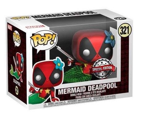 Pop Marvel Mermaid Deadpool Parody 321 Vinyl Figure New! - 3