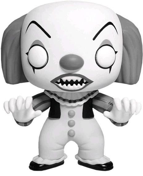 Pop Movies Horror It Pennywise Black & White Vinyl Figure New!