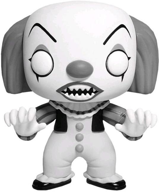 Pop Movies Horror It Pennywise Black & White Vinyl Figure New!