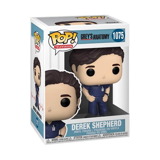 Funko- Pop TV: Grey's Anatomy-Derek Shepherd S1 Figura da Collezione, Multicolore, 36425