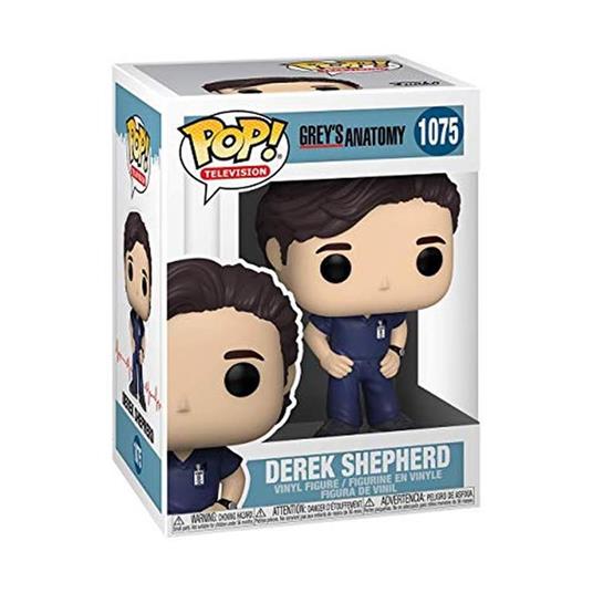 Funko- Pop TV: Grey's Anatomy-Derek Shepherd S1 Figura da Collezione, Multicolore, 36425 - 3