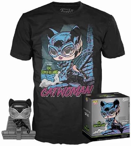 Set Pop Figura & Tee Dc Jim Lee Catwoman Funko