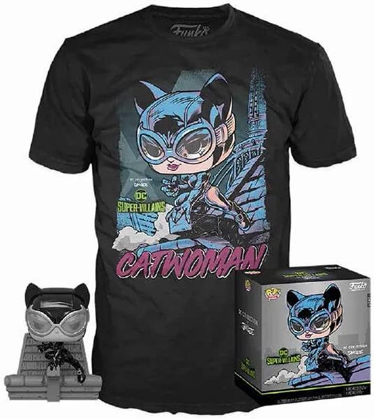 Set Pop Figura & Tee Dc Jim Lee Catwoman Funko