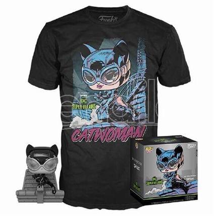 Set Pop Figura & Tee Dc Jim Lee Catwoman Funko