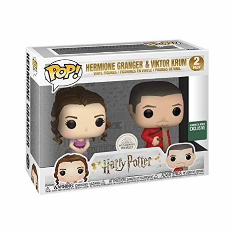 Funko Pop Pack 2 Figures Harry Potter Hermione And Krum Yule Exclusive - 2