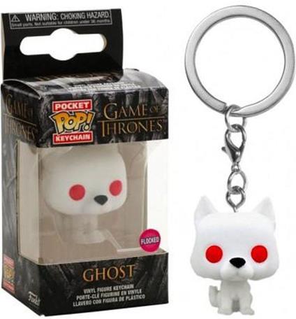 Game of Thrones Pocket POP! Vinyl Keychain Ghost (Flocked) 4 cm