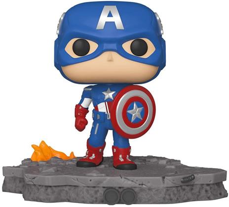 Avengers POP! Deluxe Vinyl Figure Captain America (Assemble) 9 cm