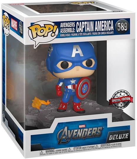 Avengers POP! Deluxe Vinyl Figure Captain America (Assemble) 9 cm - 2