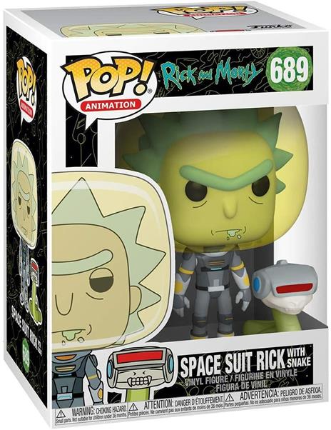 Funko POP! Animation: Rick & Morty Space Suit Rick W/ Snake - 2