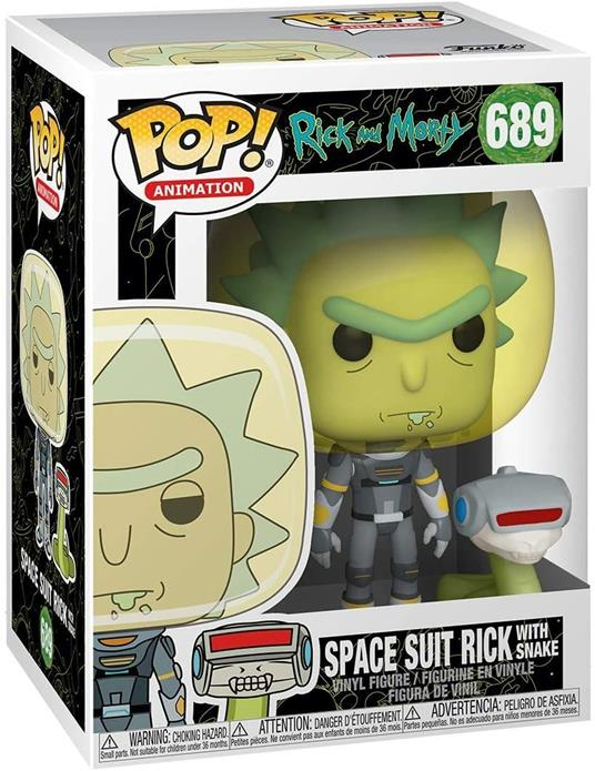 Funko POP! Animation: Rick & Morty Space Suit Rick W/ Snake - 2