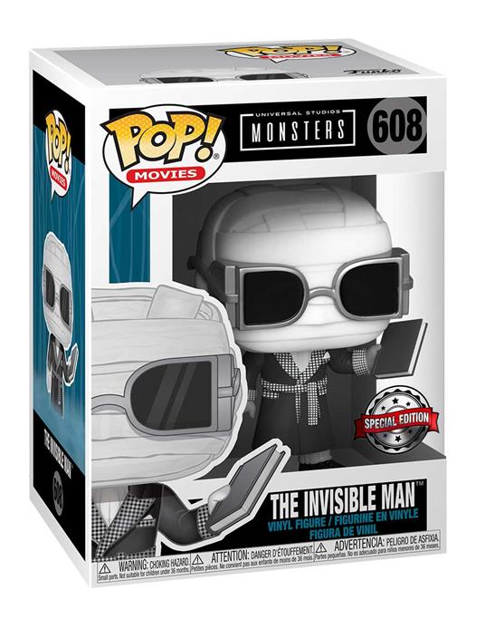 Universal Monsters: Funko Pop! Movies - Invisible Man Black And White - 2