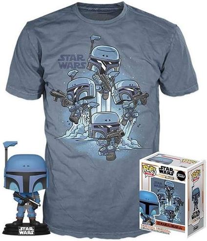 Set Figura Pop & Tee Star Wars Mandalorian L Funko