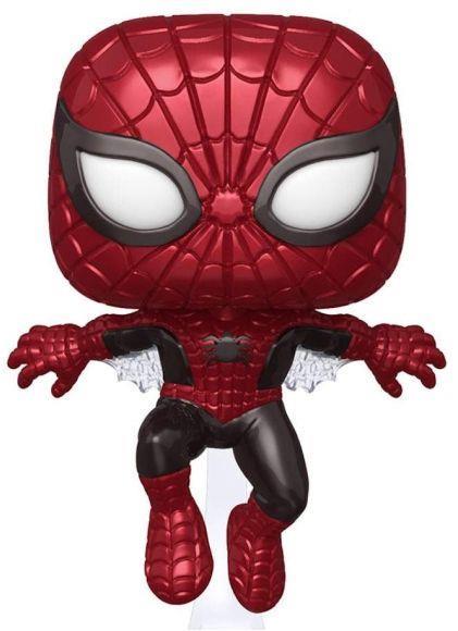 Funko Pop Marvel 80Th Spider Man Metallic Bobble Head Figure