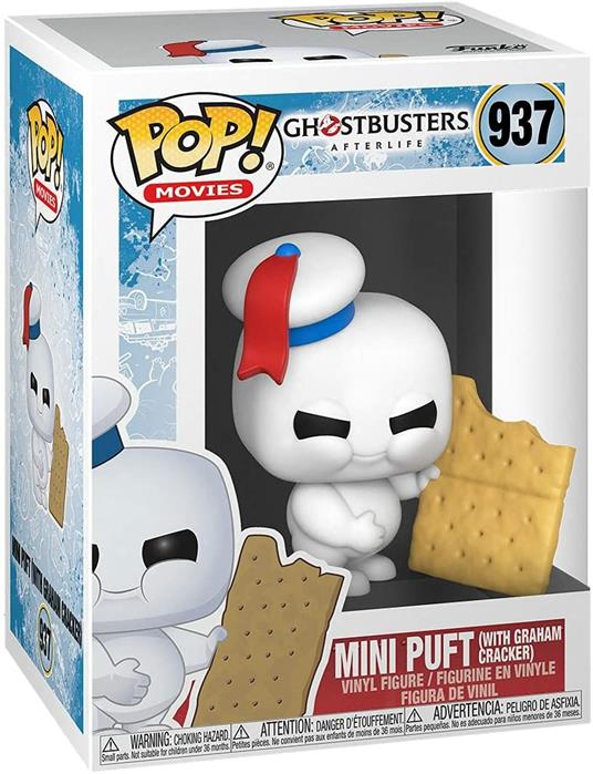 Funko POP Movies: Ghostbusters: Afterlife-Mini Puft w/Graham Cracker, Multicolore, 48494 - 2