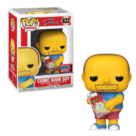 The Simpsons POP! Television Vinyl Figure Comic Book Guy 10 cm
