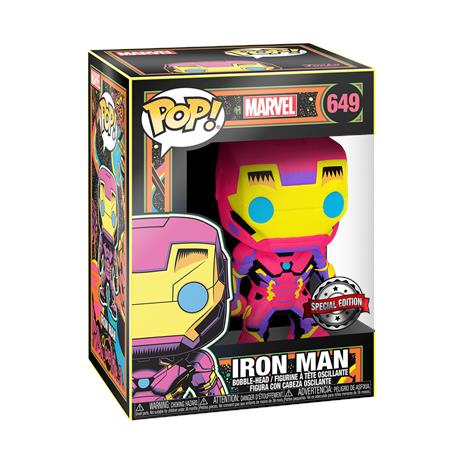 Pop! Vinyl Iron Man (Black Light) - Marvel Comics Funko 48846