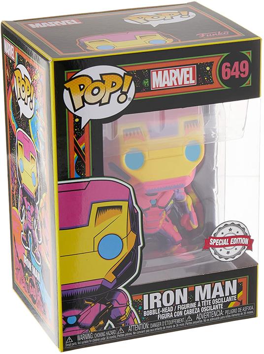 Pop! Vinyl Iron Man (Black Light) - Marvel Comics Funko 48846 - 3