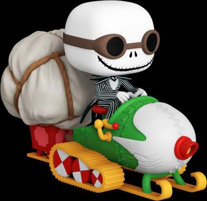 Nightmare Before Christmas POP! Rides Vinyl Figure Jack w/Goggles & Snowmobile 18 cm