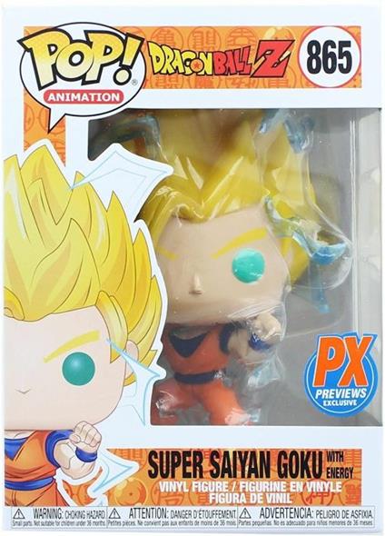 Dragon Ball Z Funko Pop! Animation Super Sayan Goku With Energy Vinyl Figure 865