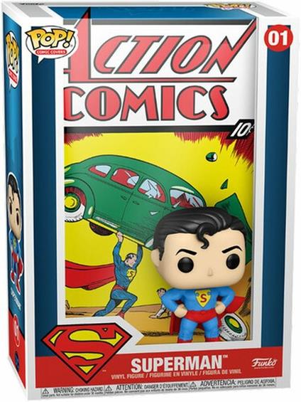 Dc Comics Funko Pop! Comic Covers Superman Action Comics Vinyl Figure 01