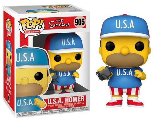 Simpsons The Funko Pop! Television U.S.A. Homer Vinyl Figure 905