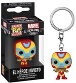 Marvel Funko Pop! Keychain Lucha Libre Edition El Heroe Invicto Iron Man Portachiavi