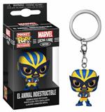 Marvel Funko Pop! Keychain Lucha Libre Edition El Animal Indestructible (Wolverine) (Portachiavi)