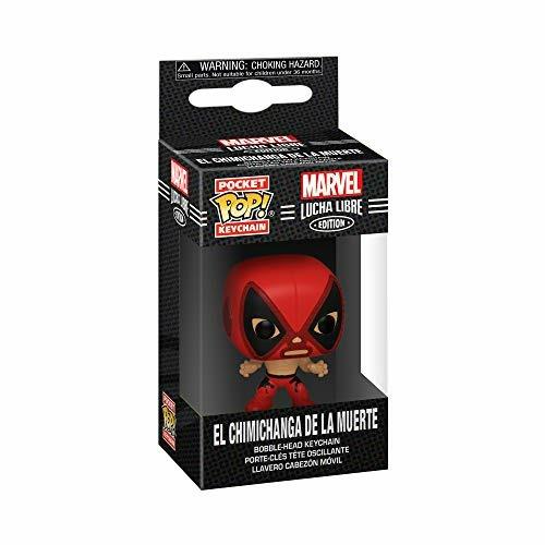 Marvel Funko Pop! Keychain Lucha Libre Edition El Chimichanga De La Muerte (Deadpool) (Portachiavi) - 2