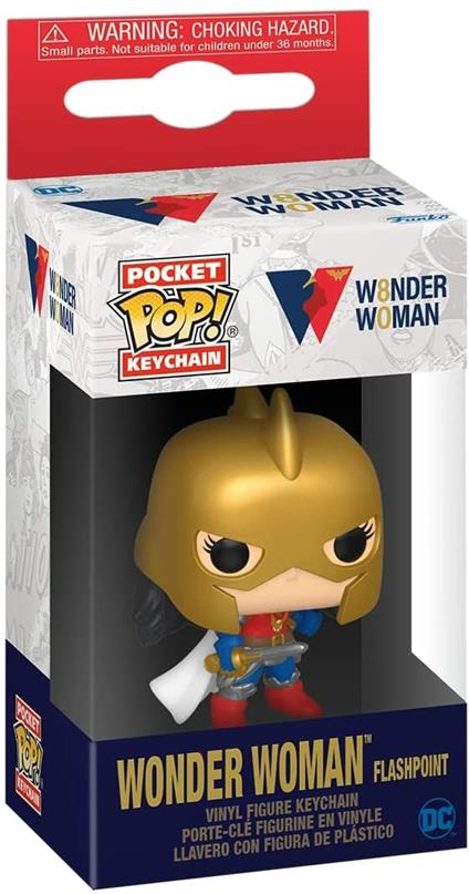 Wonder Woman 80th Anniversary Pocket POP! Vinyl Keychain 4 cm Wonder Woman (Flashpoint)